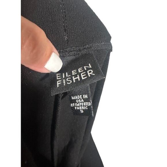 Eileen Fisher Black Basic Casual Elastic Waist Pull On Pants Women Sz S - Picture 7 of 7